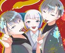 かっこいい、かわいい1枚絵描きます かわいい笑顔やかっこいい雰囲気が得意です！ イメージ2