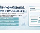 決裁者向け　BtoB提案書をA4一枚に整理します 要点整理と構成見直しで通しやすく イメージ1
