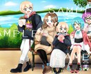 鮮やかなキラキラ可愛いイラストなんでも描きます アニメ調で可愛いイラストをを求めてる方へ イメージ2