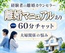 離婚に悩んでいる方とチャット&マニュアルを渡します 弁護士依頼なしで離婚調停、強制執行に勝訴した経験者です イメージ1