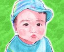 優しいタッチのお子さまの似顔絵お描きします 水彩のあたたかな似顔絵❁⃘*.ﾟ似ているとご好評です♡ イメージ5