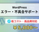 WordPressのトラブルやエラーを解決します サイトのトラブルを即解決！WordPress専門サポート イメージ1