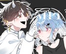 可愛い、綺麗なイラスト描きます SNSやグッズなどに！商用利用も可能です イメージ4