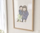 シンプルでおしゃれな似顔絵イラストをお描きします インテリアに馴染むイラストを高画質データでお届けします イメージ3