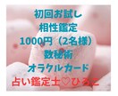 お試し相性鑑定でみます お客様とお相手様との関係性と相性を見ます～‼ イメージ1