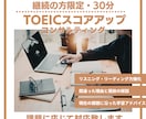 継続の方限定　TOEICコンサルティングします 初回コンサル後、カスタマイズした30分レッスンを行います イメージ1