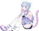 VTuber,Vライバーで使用する1枚絵ます サムネイルや、グッズ等で使用する1枚絵を描かせていただきます イメージ1