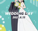 ウェディング・記念日イラスト描きます 個性的なドレス・こだわりの衣装など◎ イメージ1