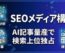 AI記事量産の仕組みごとメディアを構築します 320記事以上運営の実績。AI×SEOメディアを丸ごと納品 イメージ1