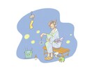 ポップ、ライトなイラスト、挿絵描きます お気に入りの画像をもとに描く、似顔絵などにも応じます。 イメージ6