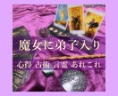 １ヶ月魔女に入門【質問し放題】タロット等伝授します タロットを軸に魔女の心得や各種占術、アファメーション迄幅広く イメージ1