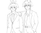 １〜３人のイラストを描かせていただきます 等身やSD、アニメ塗りから厚塗りまで、幅広く対応します イメージ3