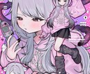 表情豊かでときめくイラスト制作致します 貴方の活動を全力サポート！何度でも修正可〇 イメージ4