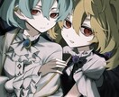 可愛いイラスト〜ダークなものまで！イラスト描きます 幅広い雰囲気のイラストに対応します！ イメージ2