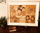 似顔絵やイラストなどご依頼を承ります ウッドバーニングとは木を焦がして描くユニークなアート作品です イメージ6