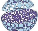 立体図形作品集　あなあたを別世界へご招待します 幾何学的な不思議な世界へあなたを導きます イメージ2