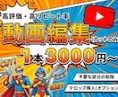 動画編集｜カットのみ・文字入れのみ承ります 丁寧・迅速・柔軟にご希望の形へ編集します イメージ1