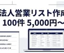 コンサル企業の営業リストを提供します コンサル企業の営業リストをExcelで納品します イメージ1