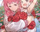 動画のサムネイルやMVのイラストなどを制作致します リアルにもデフォルメにも近いイラストで活動に彩りを！！ イメージ1