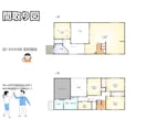 間取り図（1/100図）！！最安値、最短作図します 手書き間取り、不動産間取り図を作図します。 イメージ1