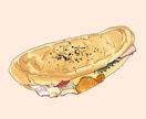 おいしそうな食べ物イラストを制作いたします 挿絵やアイコンなどにおすすめです。 イメージ4