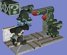 voxel ボクセルアート製作受付けます 2D➡︎3Dに!ドット画(え)やアイロンビーズ図案製作も。 イメージ1