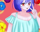 生き生きとした一枚絵制作します 推し活や活動イラストにおすすめ！ イメージ2