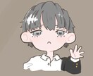 目を引く可愛いミニキャラ制作いたします アイコンやグッズなどにお使いください イメージ3