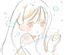 ゆるふわ　ガーリーなイラスト、似顔絵作成いたします シンプルでアナログ感のある可愛いイラスト！ イメージ2