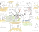 手書きで分かりやすく！暮らしをご提案します 現役建築士がプロの目線で間取りをご提案します イメージ6