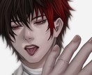 印象的な表情と光で魅せるキャライラストを描きます 美しい質感にこだわったキャラクターの雰囲気を大切にした一枚絵 イメージ3