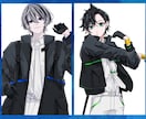 人物イラスト制作します 配信活動等に使用できるかっこいいイラストお任せください！ イメージ4