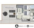 一目で空間が伝わる【間取り図イラスト】作成します Airbnb民泊運営のリスティングにも | “伝わる一枚”を イメージ7
