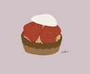 商用可！かわいい食べ物イラスト描きます スイーツもご飯もシンプルで見栄えするイラストに。 イメージ4