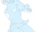 白黒イラストやアニメの原画風イラストを描きます 安価で丁寧に仕上げます！ご気軽にご相談ください イメージ6