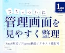 1画面のごちゃついた管理画面を見やすく整理します 【Figma納品】通話不要・業務システムUI/UX改善 イメージ1