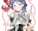 バストアップのイラストをお描きします 可愛らしいイラストのアイコンイラスト描かせてください！ イメージ1