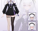 Live2Dモデル用の可愛い女の子を描きます Vtuber活動を支える魅力的な立ち絵！ イメージ2
