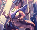 一瞬を切り取った一枚絵描きます キャラと世界観を引き立たせる一枚絵を描きます イメージ9