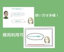 ブログのふきだし等に使える表情イラスト作成します 外国人風の表情セットがほしい方！ イメージ2
