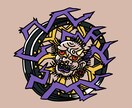 ストリート調デザインのイラスト・ロゴ作成します キャッチーでカラフル！格好良くてかつ少し抜けた雰囲気！ イメージ6
