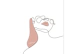 女性に人気！線画デザイン描きます 目に着きやすい女性に好評の線画デザイン！メンズ対応可！！ イメージ3