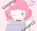 女性キャラのアイコン描きます SNSアイコン等にご利用いただける女性キャラのイラストです イメージ3