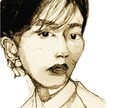 修正無料　似顔絵SNSアイコン描きます ニュアンス仕上げ白黒似顔絵（漫画風） イメージ8