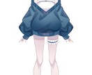 可愛い女の子の立ち絵描きます シンプルで可愛い立ち絵が描けます イメージ2