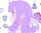 歌ってみたのイラストやアイコン、ポスター描きます 異色肌の女の子が得意です背景もこだわります！ イメージ3
