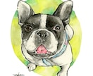 愛犬のイラストオーダー＊似顔絵描きます 原画データ無料お渡し・原画発送料無料 イメージ1