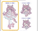 等身高めのキービジュアル・立ち絵を描きます 配信や動画、グッズなどに使えます イメージ2