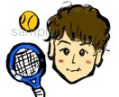 SNSアイコンや挿絵に♪可愛いイラストを描きます 毛筆でふんわり★手書き感あふれる個性的な似顔絵♪商用OK イメージ6