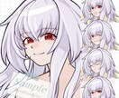 アイコン立ち絵などイラスト全般お描きします 商用利用OK! 様々なオプションで柔軟に対応いたします イメージ6
